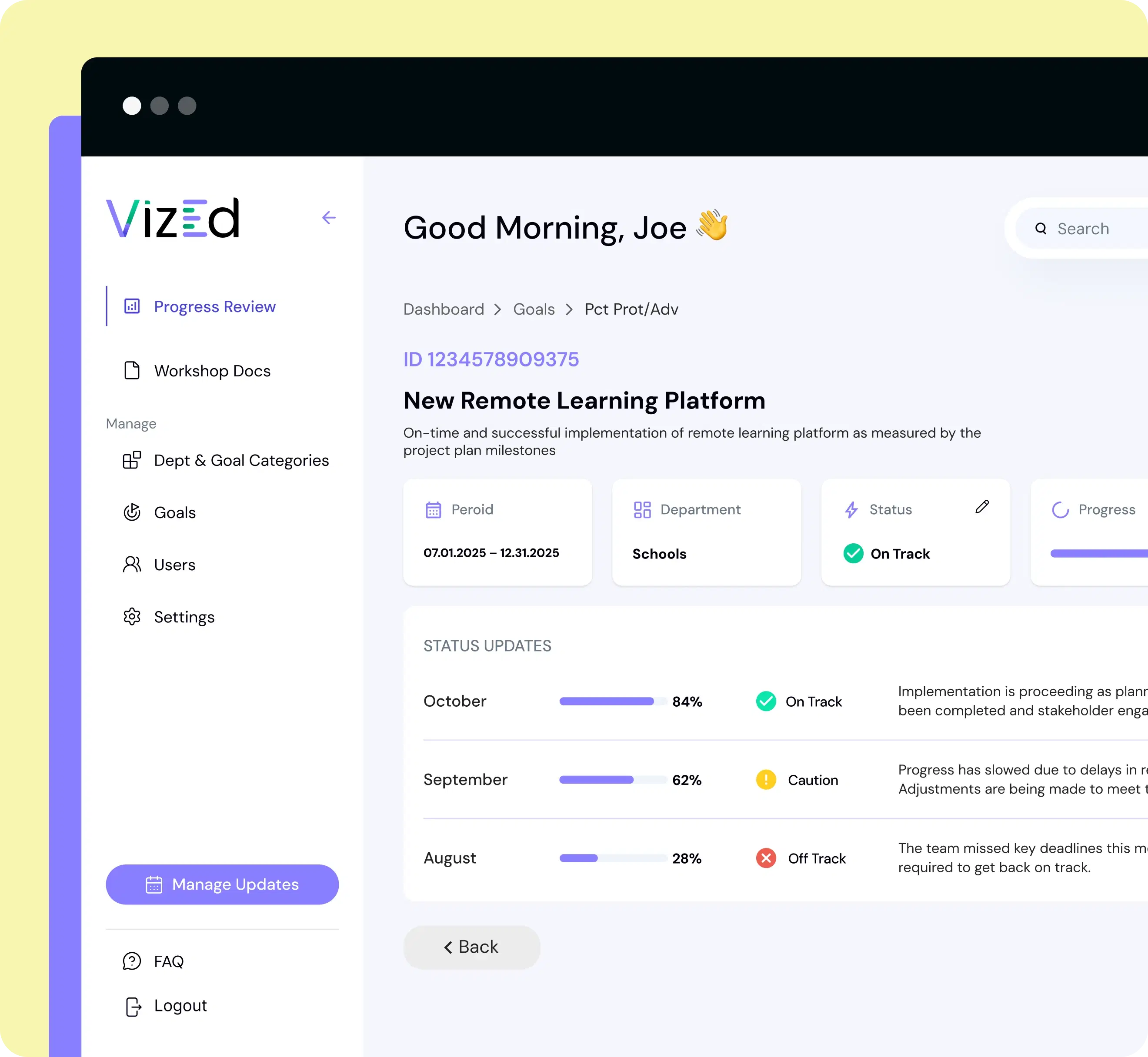 Dashboard widgets